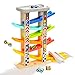 TOP Bright Wooden Race Track Car Ramp Toys for Toddlers 13 Years Old with 6 Mini Cars 1 Car Garage Extra Bridges Toddler Montessori Toys for 1 Year Old Boys Girls Birthday - Image 2