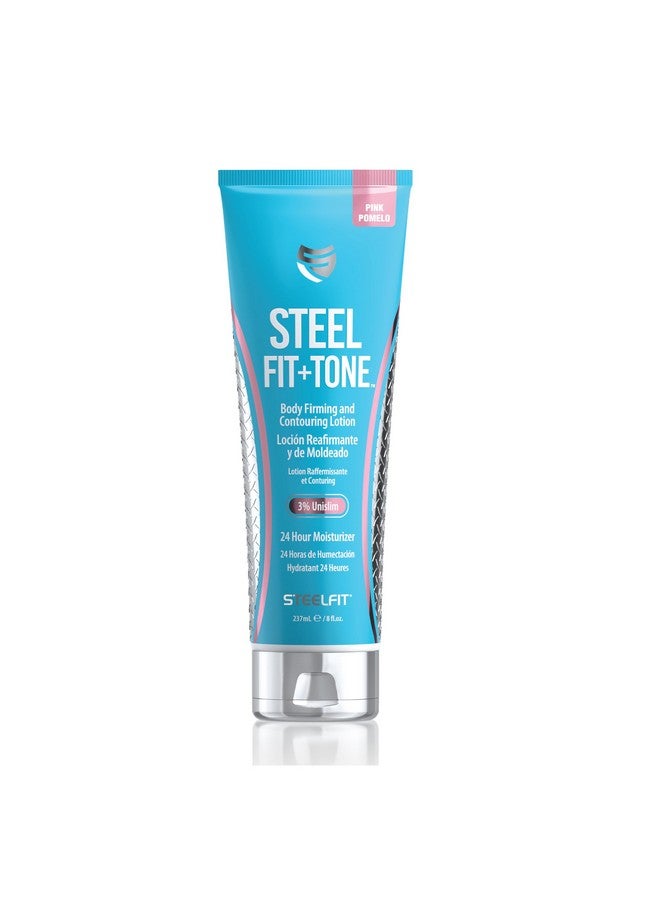 SteelFit Steel Fit + Tonecontouring & Firming Body Lotion8 Fl Ozpink Pomelozero Heatyerba Mate Collagen & Coffea Arabica In A 24Hr Moisturizing Skin Firming Cream To Contour Skin - Image 1