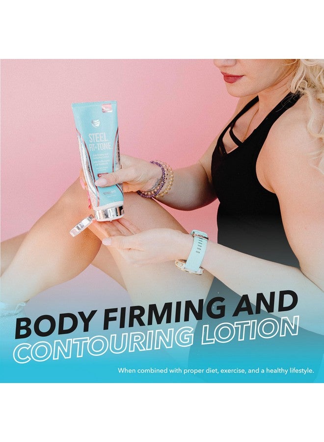 SteelFit Steel Fit + Tonecontouring & Firming Body Lotion8 Fl Ozpink Pomelozero Heatyerba Mate Collagen & Coffea Arabica In A 24Hr Moisturizing Skin Firming Cream To Contour Skin - Image 4