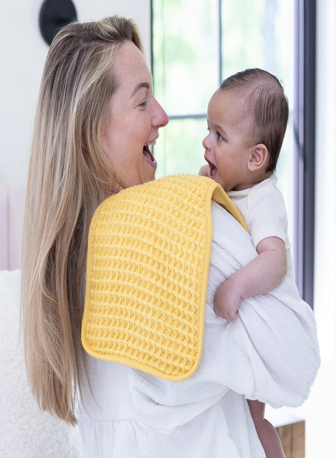 Bella Tunno Baby Bibs and Burp Cloths Set - Reversible Drool Bibs and Soft Absorbent Newborn Burp Cloths, Oeko-TEX Certified (Sunshine) - Image 4