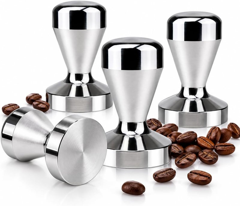 Generic Professional Espresso Tamper 51mm, Stainless Steel Manual Coffee Grounds Press for Compatible Portafilter Basket, Barista Tamping Tool for Espresso Machine, Home Coffee Station, Café and Restaurant - Image 1