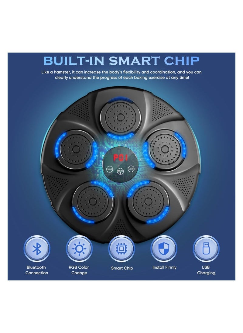 Captaintech Boxing Machine, with Boxing Gloves, Smart Bluetooth Boxing Machine Wall Mounted, Music Boxing Machine for Adults and Kids, Home Workout Boxing Target Machine, for Home, Indoor and Gym  - Image 3