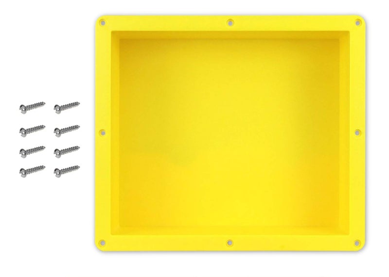 Novalinea 16 x 14 Single Shelf Recessed Shower Niche with Mounting Screws Included Mounts Flush with 12 Backerboard Ready to Tile Easy to Install and Waterproof