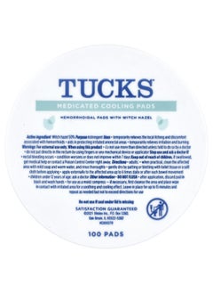 Tucks Tucks, Medicated Cooling Pads, 100 Pads  - Image 1