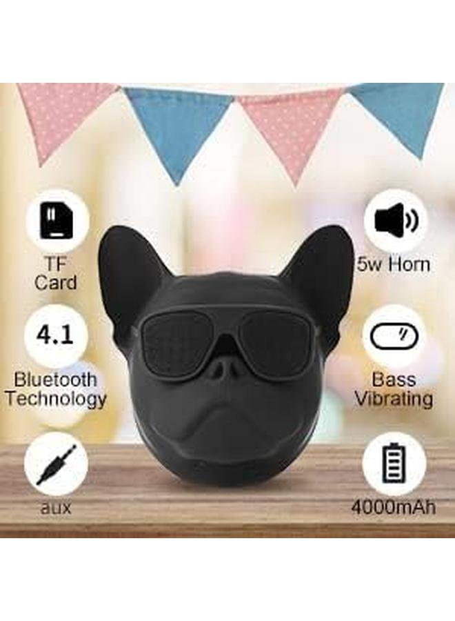 SYOSI Dog Shaped Creative Speaker French Bulldog Shaped Hi Fi Wireless Speaker With 32G Capacity Bluetooth 4.1 Portable Perfect For Home Long Time Use - Image 2