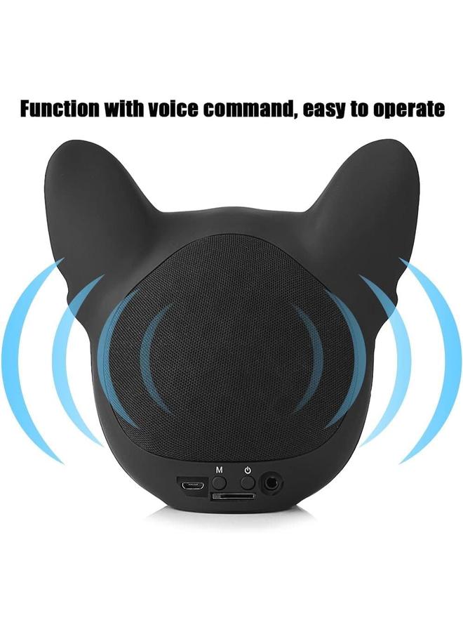 SYOSI Dog Shaped Creative Speaker French Bulldog Shaped Hi Fi Wireless Speaker With 32G Capacity Bluetooth 4.1 Portable Perfect For Home Long Time Use - Image 4
