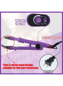 Fusion Hair Extensions Tool Us Plug Professional Hair Extensions Tools Fusion Heat Iron Connector Wand U Tip Hair Extensions With 2 Bags Keratin Glue Granule Beads For Hair Extensions (Purplea Head) - pzsku/Z75594D9776EB5983D974Z/45/_/1683026154/e6d1c36e-86f6-4924-8827-019b48770d91