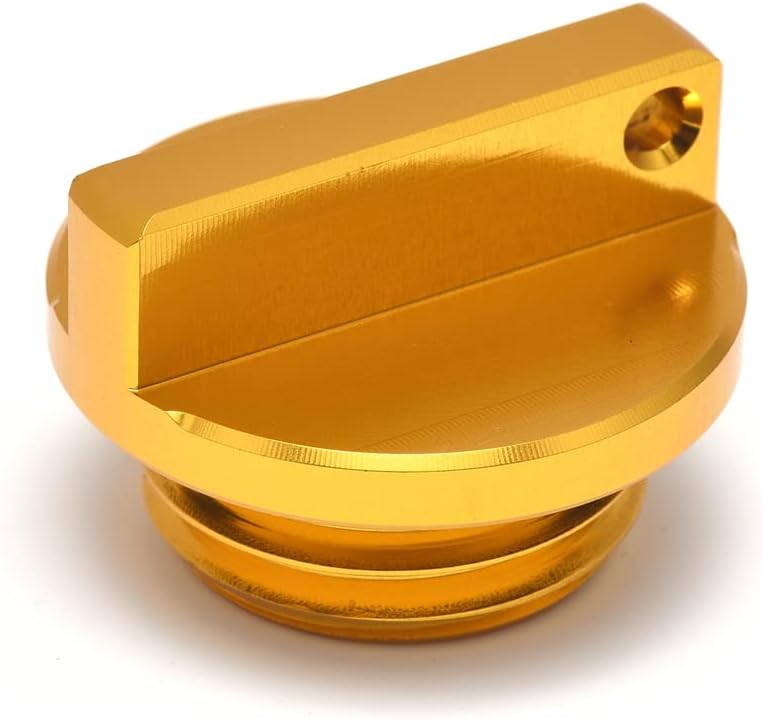 ESUBOSHI CNC Aluminum Oil Filler Cap Plug for Yamaha Motorcycles (Golden Yellow) - Image 4