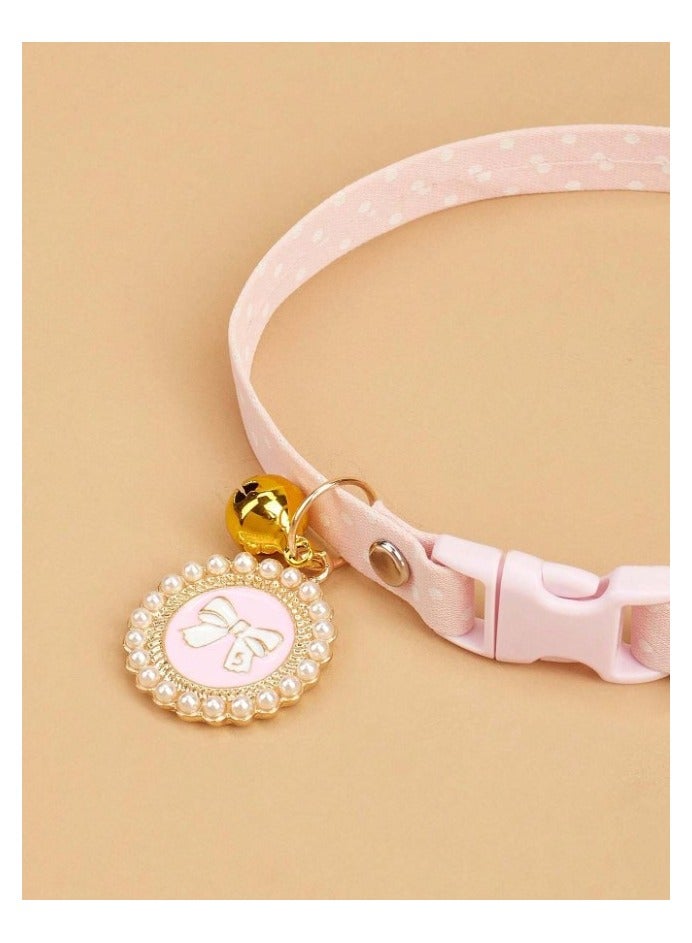 Cute cat collar with pendant. Adjustable size anti-choke, suitable for cats and other small pets - Image 3