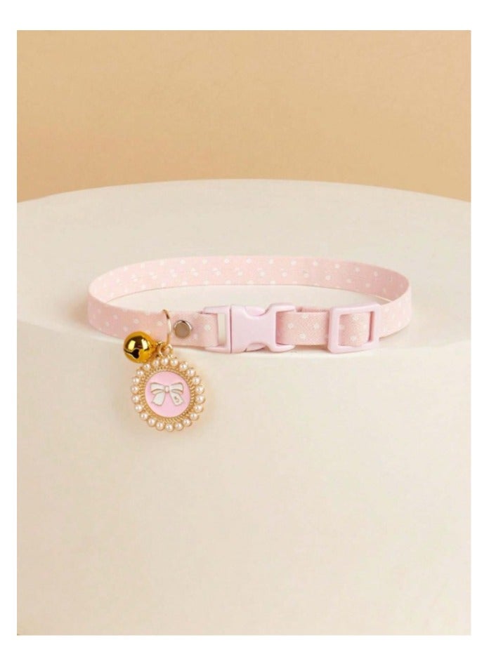 Cute cat collar with pendant. Adjustable size anti-choke, suitable for cats and other small pets - Image 2