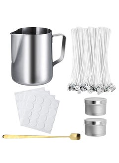 Generic DIY Candle Making Kit Supplies with Candle Jars Candle Wicks Sticker Candle Wicks Holder Candles Tins Spoon for Adults Beginners Crafting  - Image 1