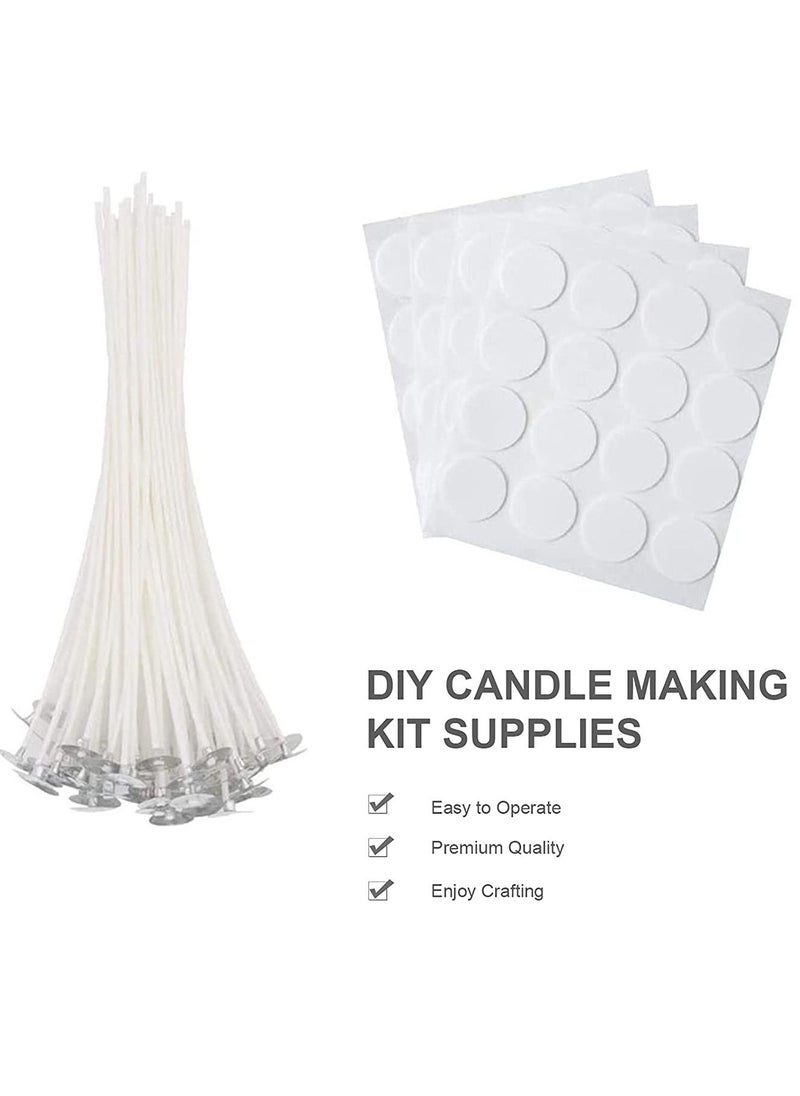 Generic DIY Candle Making Kit Supplies with Candle Jars Candle Wicks Sticker Candle Wicks Holder Candles Tins Spoon for Adults Beginners Crafting  - Image 2