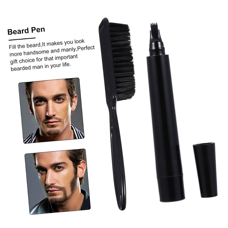 Ergonomic Beard Filler Pen Mustache Pencil Beard Care Styling Tool Men Beauty - Image 4