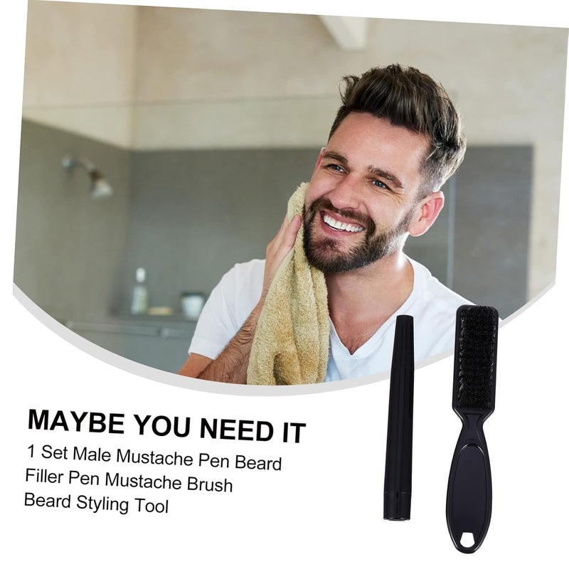 Ergonomic Beard Filler Pen Mustache Pencil Beard Care Styling Tool Men Beauty - Image 5