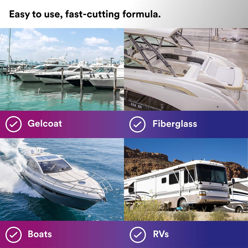 3M Perfect-It Gelcoat Heavy Cutting Compound, 1 Quart â€“ Fast Cutting Marine Oxidation Remover for Boat & RV Gelcoat Surfaces - Image 4