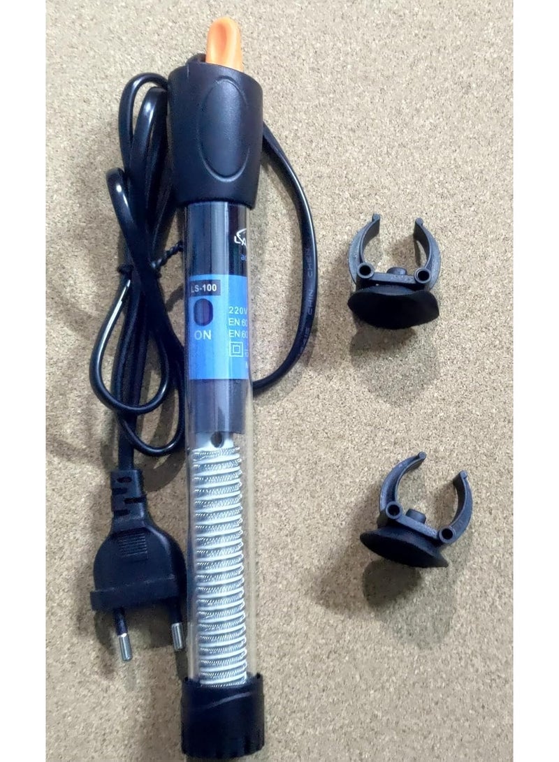 50W submersible water heater for small fish tanks, adjustable temperature, 220-240V, model LS-50 - Image 1