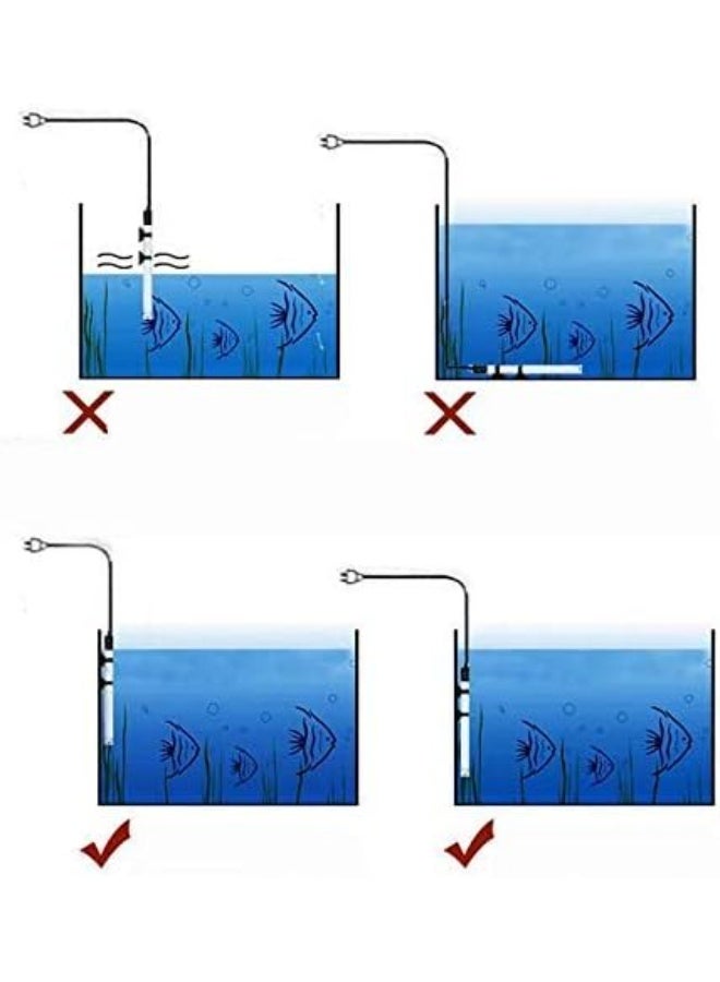 50W submersible water heater for small fish tanks, adjustable temperature, 220-240V, model LS-50 - Image 4