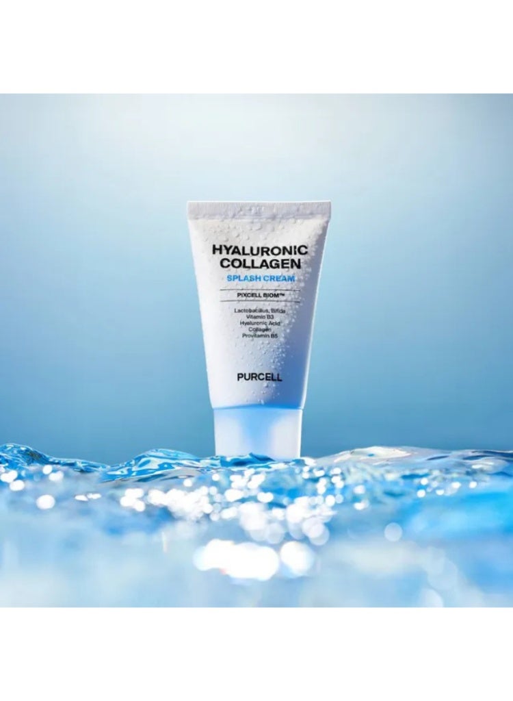 Purcell PixcellBiome™ Hyaluronic Collagen Splash Cream 50ml – Korean Hydrating Face Cream for Plump, Smooth & Glowing Skin - Image 2