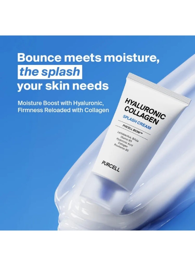 Purcell PixcellBiome™ Hyaluronic Collagen Splash Cream 50ml – Korean Hydrating Face Cream for Plump, Smooth & Glowing Skin - Image 3