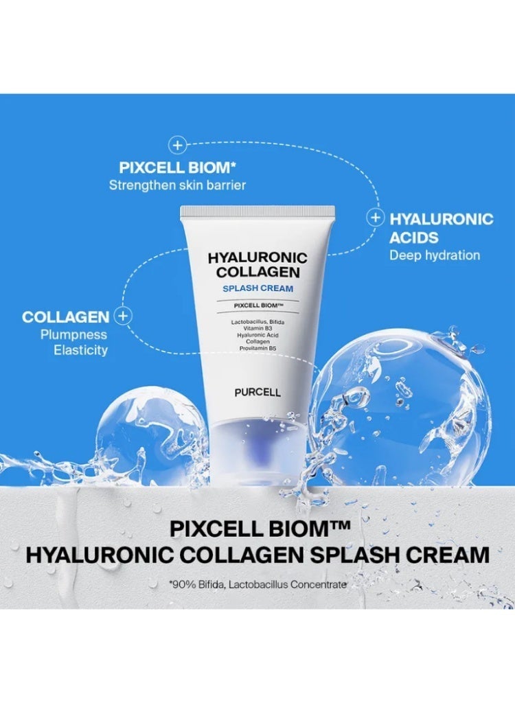 Purcell PixcellBiome™ Hyaluronic Collagen Splash Cream 50ml – Korean Hydrating Face Cream for Plump, Smooth & Glowing Skin - Image 5