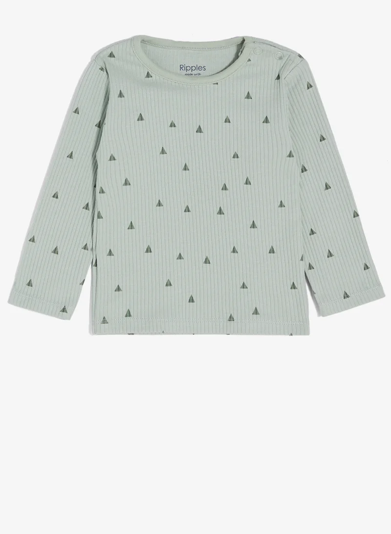 ريبلز مع نمشي طقم بيجامة للأولاد بأكمام طويلة