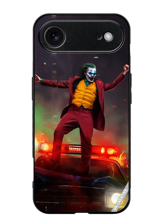 VR CREATIVE Protective Case Cover For Apple iPhone 17 Air Joker Over A Car With His Evil Laugh Design Multicolour