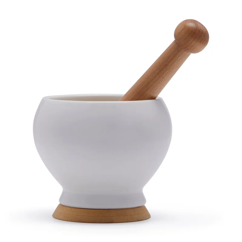 Simply Kitchen Gourmet Garlic Press With Bamboo Pestle