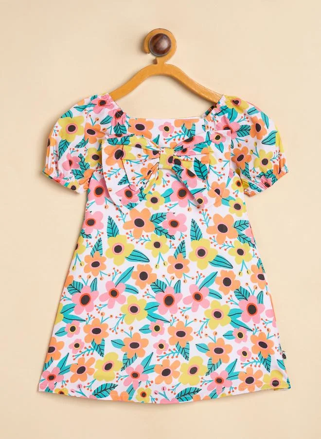 Stylo Bug Girls Floral A-Line Knee-Length Casual Dress