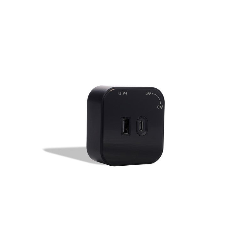 Jana Light USB & USB Type-C Charger Port Square Black – ZOYA-016 GR 5V 3.1A - Image 2