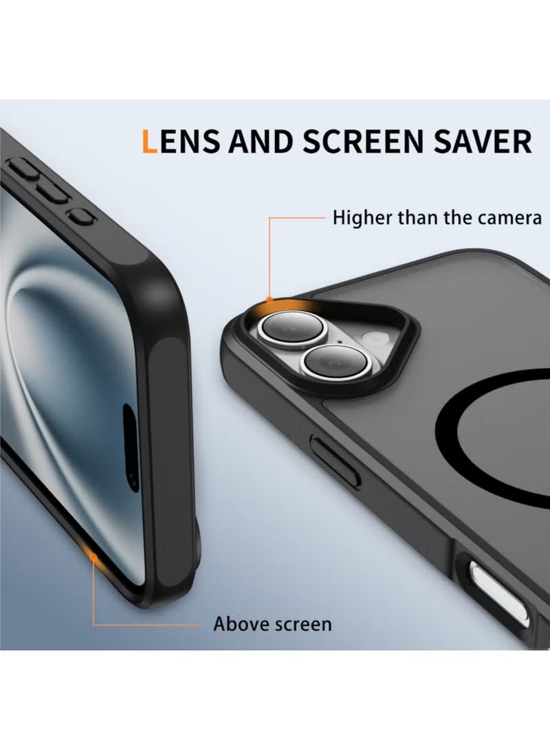 ELTRAZONE Magnetic Case for iPhone 17 Compatible with MagSafe | Military-Grade Shockproof Drop Protection | Slim Frosted Matte Phone Cover with Strong Magnetic Alignment | Durable Anti-Scratch Protective Case | Lightweight Black iPhone 17 Magnetic Cover | Sleek, Non-Slip & Everyday Use Protective Phone Case - Image 3