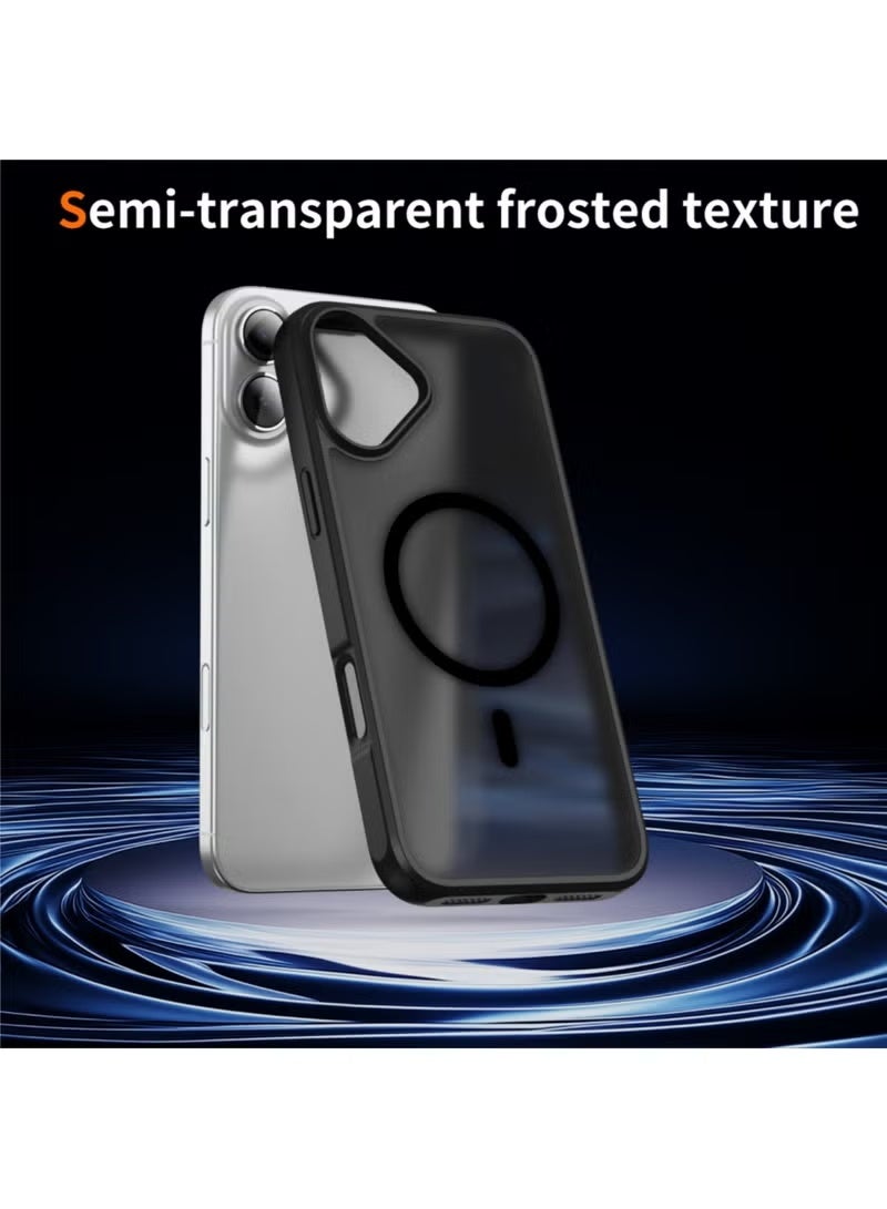 ELTRAZONE Magnetic Case for iPhone 17 Compatible with MagSafe | Military-Grade Shockproof Drop Protection | Slim Frosted Matte Phone Cover with Strong Magnetic Alignment | Durable Anti-Scratch Protective Case | Lightweight Black iPhone 17 Magnetic Cover | Sleek, Non-Slip & Everyday Use Protective Phone Case - Image 5