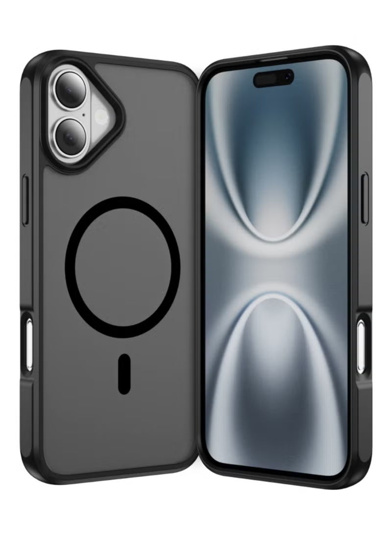 ELTRAZONE Magnetic Case for iPhone 17 Compatible with MagSafe | Military-Grade Shockproof Drop Protection | Slim Frosted Matte Phone Cover with Strong Magnetic Alignment | Durable Anti-Scratch Protective Case | Lightweight Black iPhone 17 Magnetic Cover | Sleek, Non-Slip & Everyday Use Protective Phone Case - Image 1