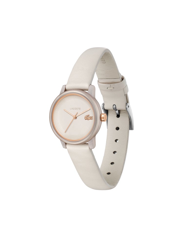 LACOSTE Round Analog Women'S Pink Aluminum Case  Watch - Image 1