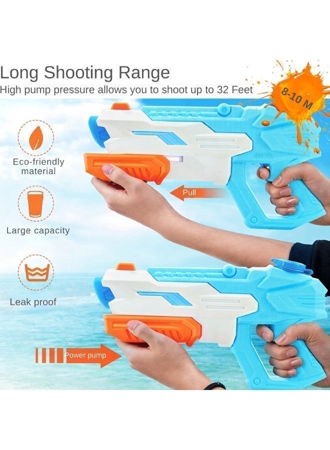 VIO 2 Pack Long Range Water Gun High Pressure Water Blaster Toy for Kids and Adults Powerful Long Distance Water Shooter for Outdoor Water Battles Pool Fights Beach Games Summer Party Toys Backyard Water Play High Pressure Squirt Guns for Pool and Beach Activities Water Gun Water Cannon Toy Long Shot Water Blaster Outdoor Fighting Games Water Pistol Toy Beach Toys for Pool Party Beach Outdoor Activities - Image 4