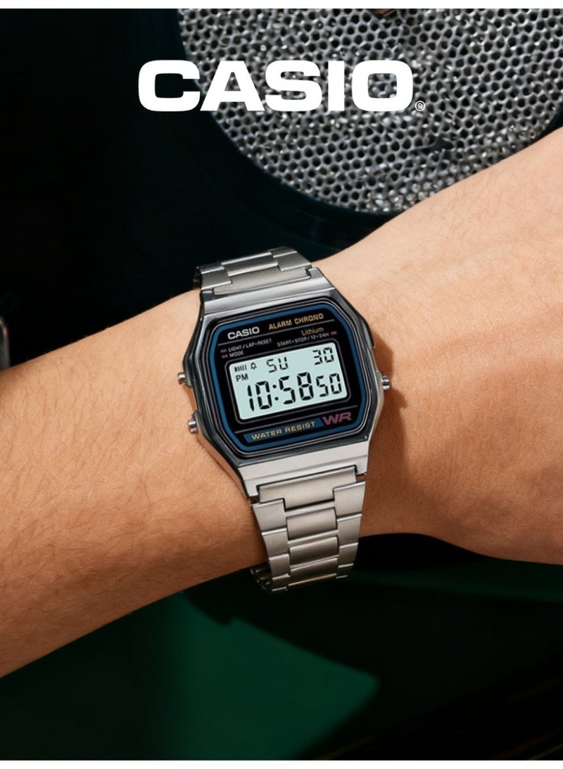 Casio A158WA-1 Commute Essential: Durable Stainless Steel Watch with Waterproof Case – Stylish & Versatile for Work & Social Events - Image 3