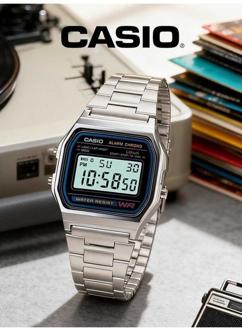 Casio A158WA-1 Commute Essential: Durable Stainless Steel Watch with Waterproof Case – Stylish & Versatile for Work & Social Events - Image 2