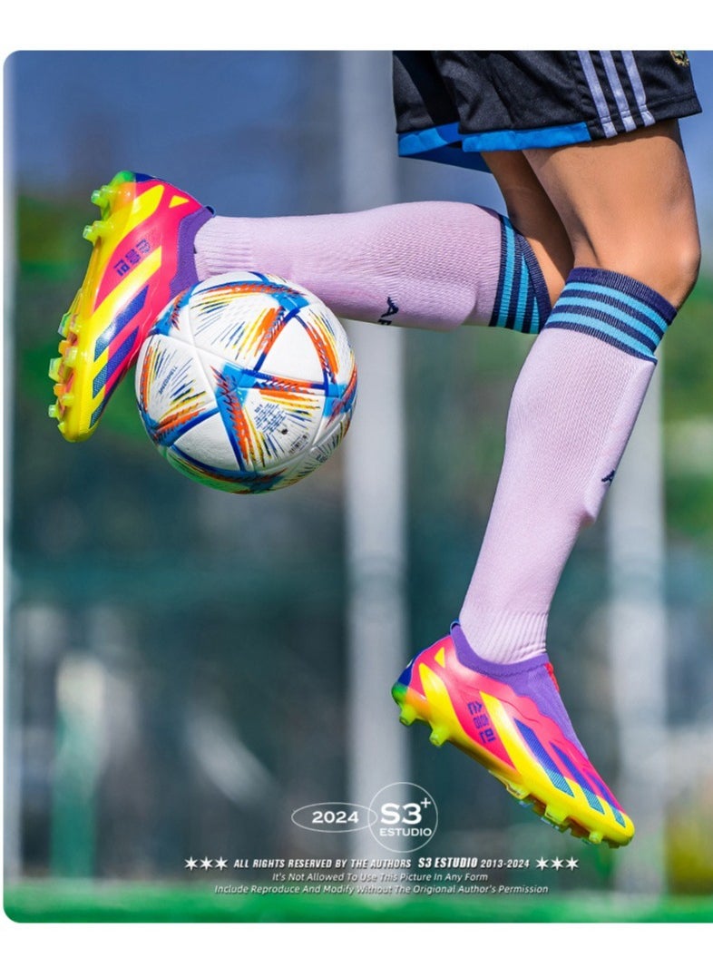 Generic Mens Soccer Shoes For Outdoor Indoor Professional Youth Boys Soccer Shoes Unisex Soccer Shoes.  - Image 2