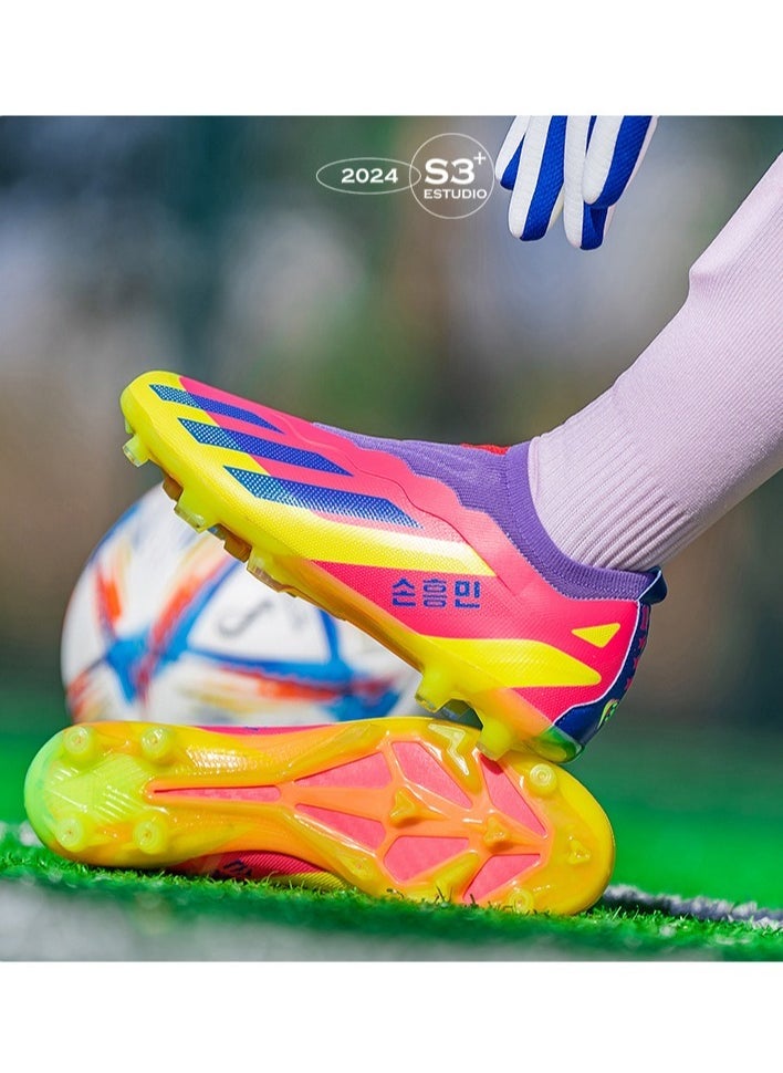 Generic Mens Soccer Shoes For Outdoor Indoor Professional Youth Boys Soccer Shoes Unisex Soccer Shoes.  - Image 3