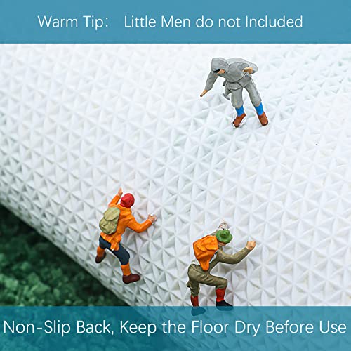 ZebraSmile Bathroom Rugs - Green Bathroom Rug Set 2 Piece, Non-Slip Water Absorbent Bath Mat Set of 2 Leaf Bath Rug Cute Bathroom Mats (17.5"x 25.5"+19.5"x31.5") - Image 5