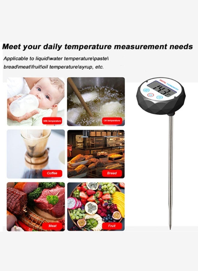 Instant Read Digital Cooking Thermometer,Food Thermometer Stainless Steel Probe Fully Waterproof,for BBQ, Grilling, Coffee, and Deep Frying  - Image 3