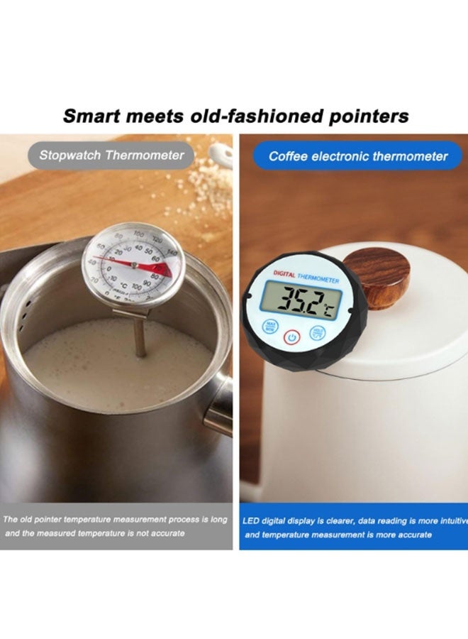 Instant Read Digital Cooking Thermometer,Food Thermometer Stainless Steel Probe Fully Waterproof,for BBQ, Grilling, Coffee, and Deep Frying  - Image 2