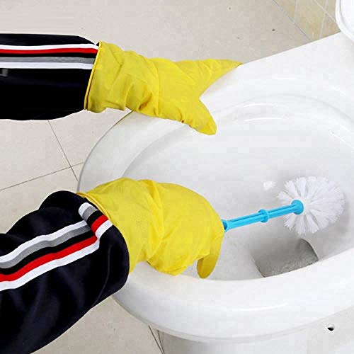 Mopslik - Reusable Rubber Latex Stretchable Hand Gloves, for Washing Cleaning Kitchen Garden (L Size) (3 Pairs) - Image 2