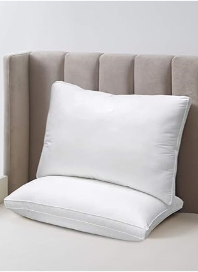 MAXQON 1-Piece Bed Pillow Double Piping Hotel Standard Extra Soft Microfiber Anti Allergic&Anti-bacterial,  Size(50x70CM)  - Image 3
