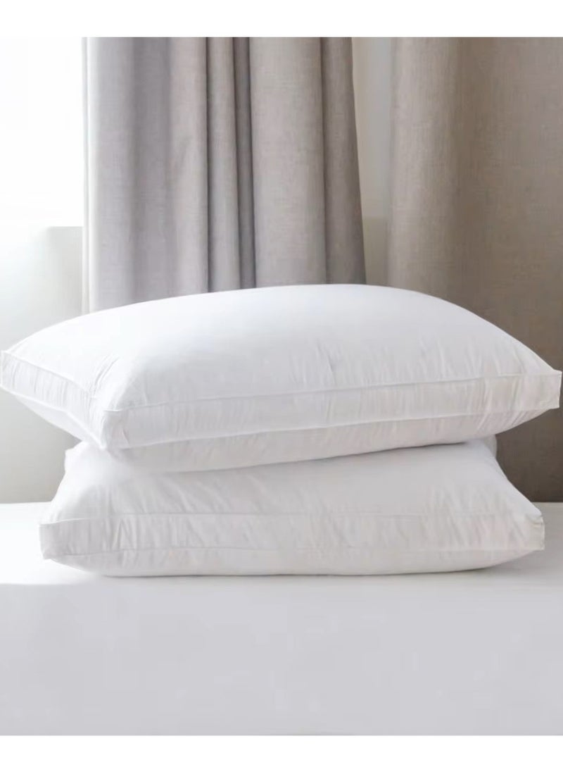MAXQON 1-Piece Bed Pillow Double Piping Hotel Standard Extra Soft Microfiber Anti Allergic&Anti-bacterial,  Size(50x70CM)  - Image 2