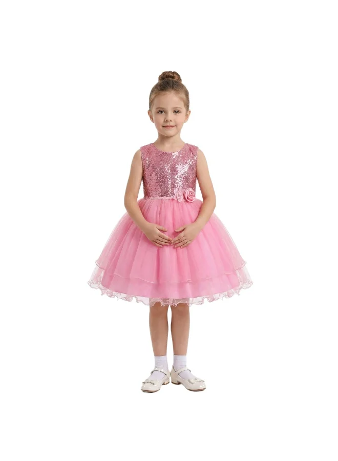 بيداني Sparkling Tulle Toddler Party Gown - Pink