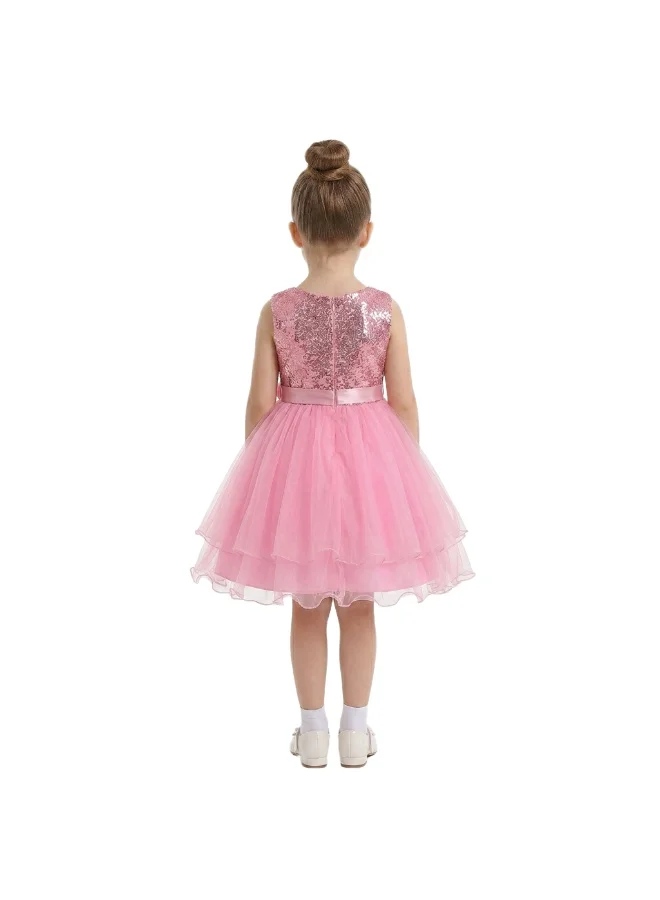 Bidani  Sparkling Tulle Toddler Party Gown - Pink for Women | Best Price UAE