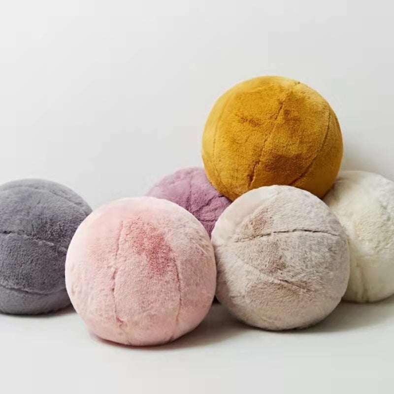 Mollismoons Mollismoons Decorative Throw Cushions Pillow for Home Decor Moon Star Ball Girls Room Kids Room Ivory 12x12 Round Cushion of Body Pillow Decorative Cushions - Image 2