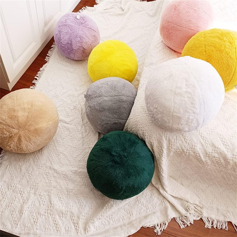 Mollismoons Mollismoons Decorative Throw Cushions Pillow for Home Decor Moon Star Ball Girls Room Kids Room Ivory 12x12 Round Cushion of Body Pillow Decorative Cushions - Image 5