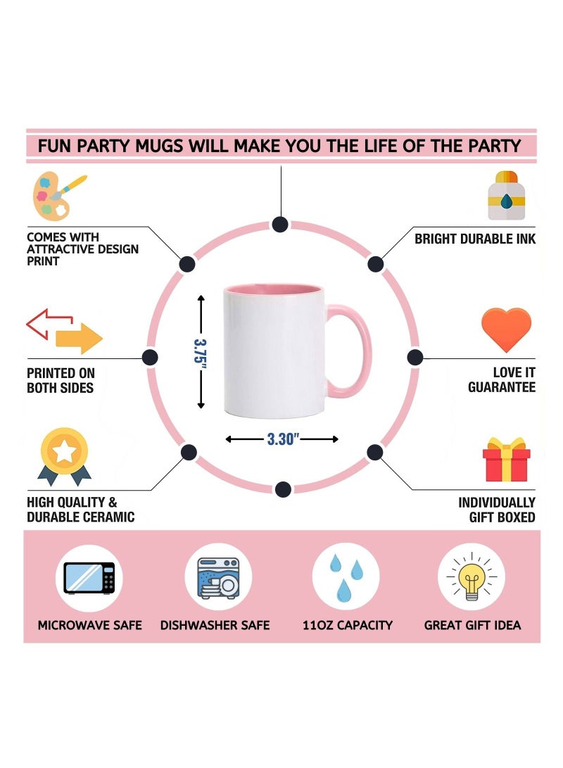 إم إي سي مج بتصميم مطبوع على شكل أميرات ديزني ملفوف حول مج بمقبض وردي 11 أونصة - Image 4