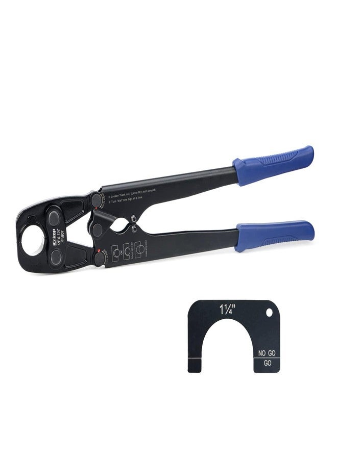 IWISS iCrimp Pex Pipe Crimping Tool, Plumbing Tool for 1-1/4 inch Copper Ring, meets ASTM 1807 Standard - Image 1